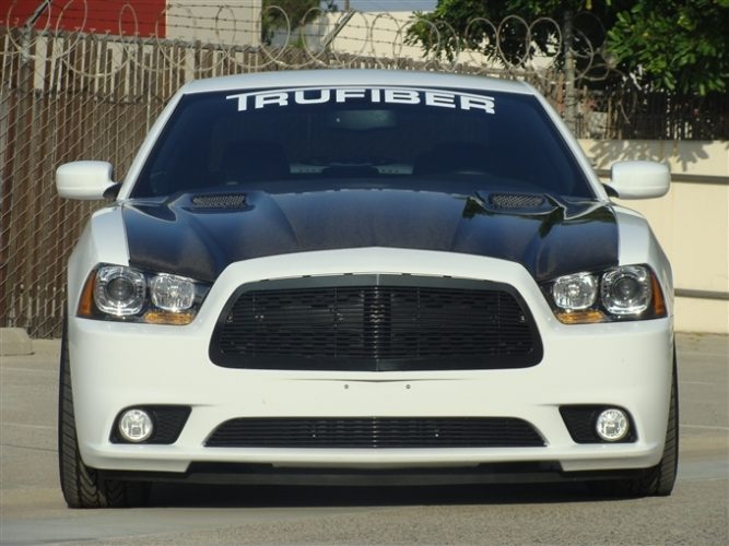 2011-2013 Charger Carbon Fiber A58 Hood - view 2