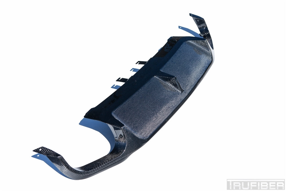 2013-2014 Mustang Carbon Fiber LG149KR Quad Tip Rear Diffuser
