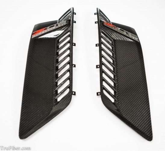 2014-2016 Corvette Z06 Carbon Fiber LG257-AC Fender Vents