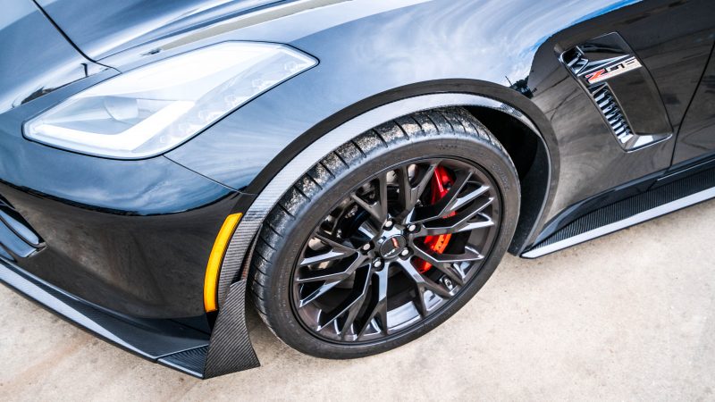 2014-2017 Corvette Carbon Fiber LG264-AC Fender Arch Moldings - view 2