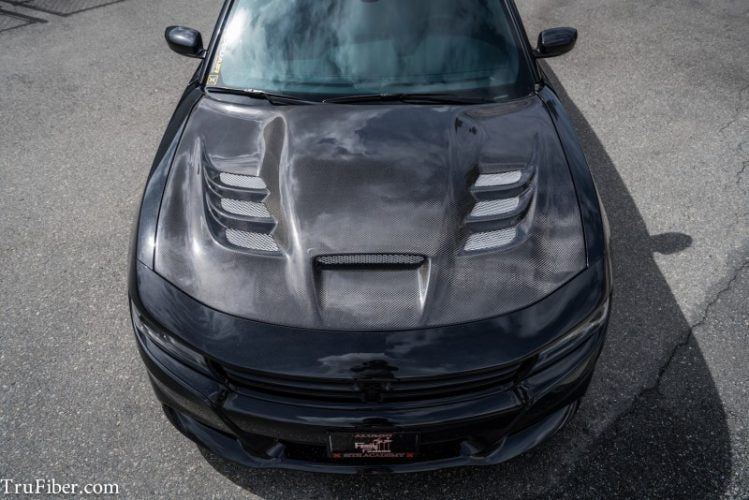 2015-2017 Charger Carbon Fiber A80 Hood - view 2