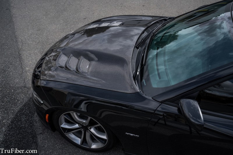 2015-2017 Charger Carbon Fiber A80 Hood - view 3