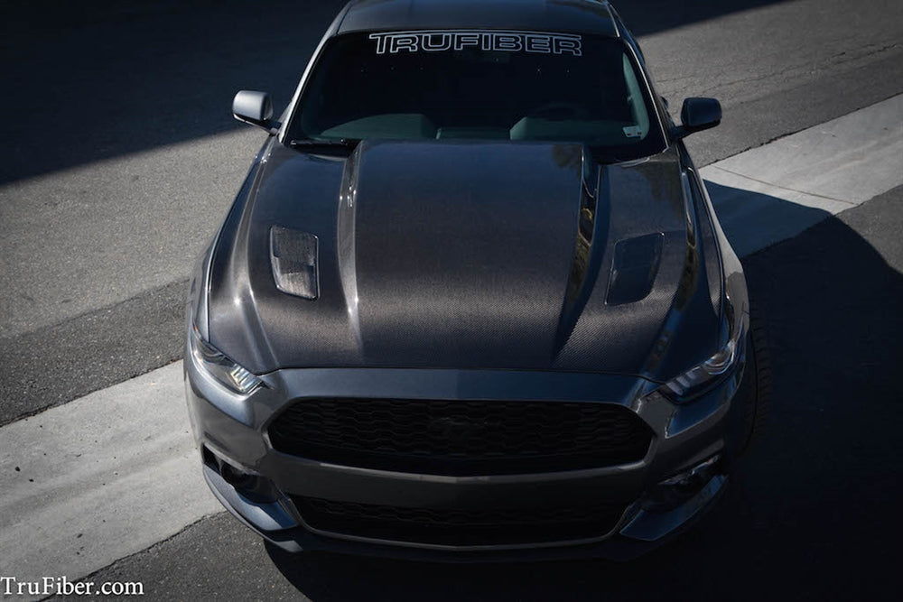 2015-2017 S550 Mustang Carbon Fiber A49-3 Hood - view 3