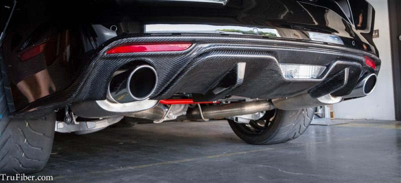 2015-2017 S550 Mustang Carbon Fiber LG234 Rear Bumper Trim - view 2