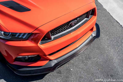 2015-2017 S550 Mustang Carbon Fiber LG258 Front Splitter - view 3