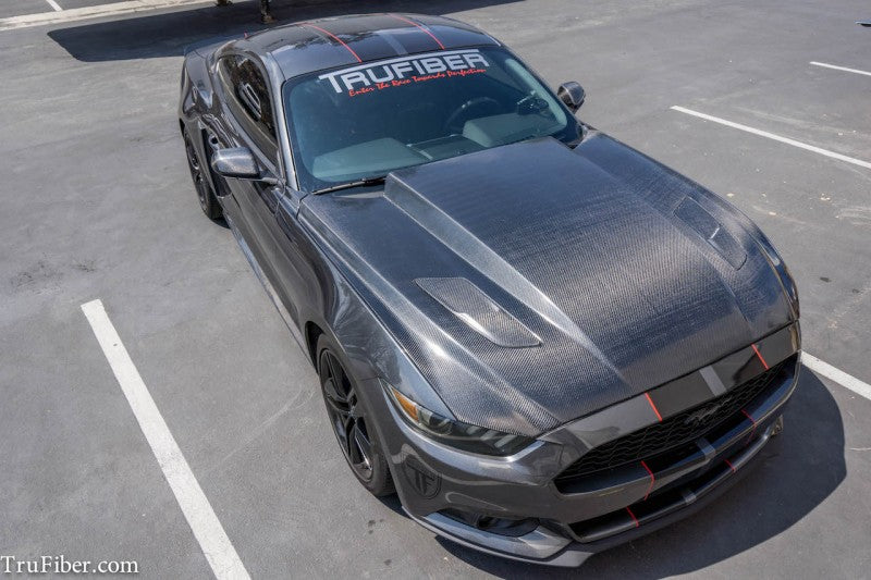 2015-2017 S550 Mustang Carbon Fiber A49-3-RL Hood - EXCLUSIVE (Raceline) - view 4