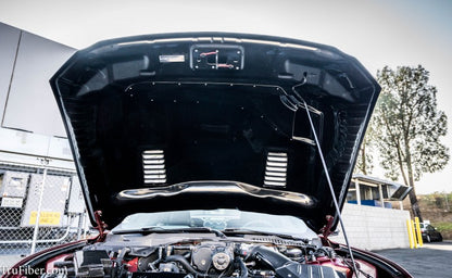 2015-2017 S550 Mustang Carbon Fiber A53 Ram Air Hood - view 2