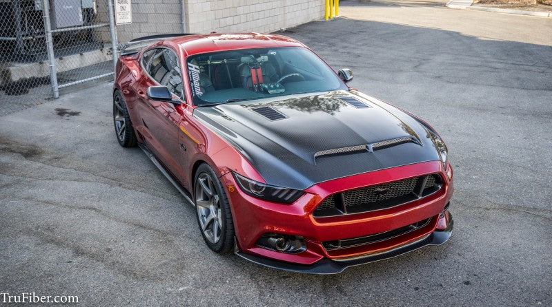 2015-2017 S550 Mustang Carbon Fiber A53 Ram Air Hood - view 6