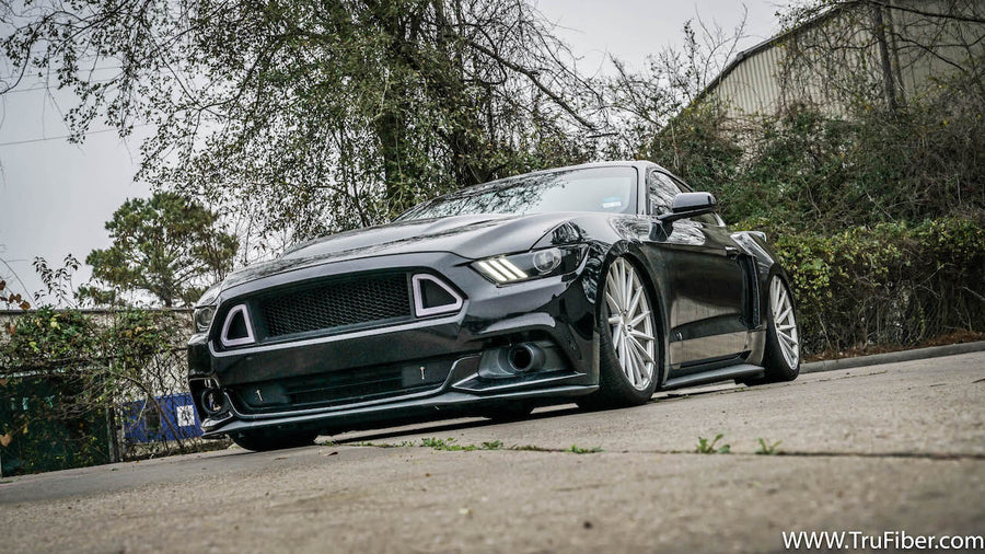2015-2017 S550  Mustang Carbon Fiber A83 Hood - view 2
