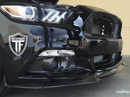 2015-2017 S550 Mustang Carbon Fiber LG237 Fog Light Bezels - view 3