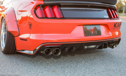 2015-2017 S550 Mustang Carbon Fiber LG269 Rear Diffuser (Quad Tip) - view 3