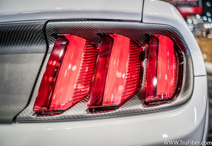 2015-2017 S550 Mustang Carbon Fiber LG303-AC Tail Light Bezels - view 3
