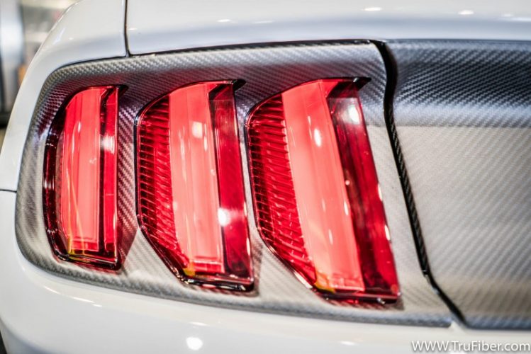 2015-2017 S550 Mustang Carbon Fiber LG303-AC Tail Light Bezels