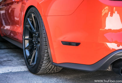 2015-2017 S550 Mustang Carbon Fiber LG314 Rear Splash Guards - view 2