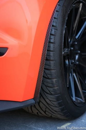 2015-2017 S550 Mustang Carbon Fiber LG314 Rear Splash Guards - view 3