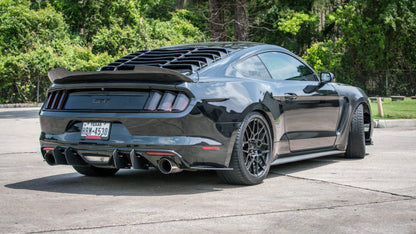 2015-2017 S550 Mustang Carbon Fiber LG348 Rear Diffuser Splitters - view 2