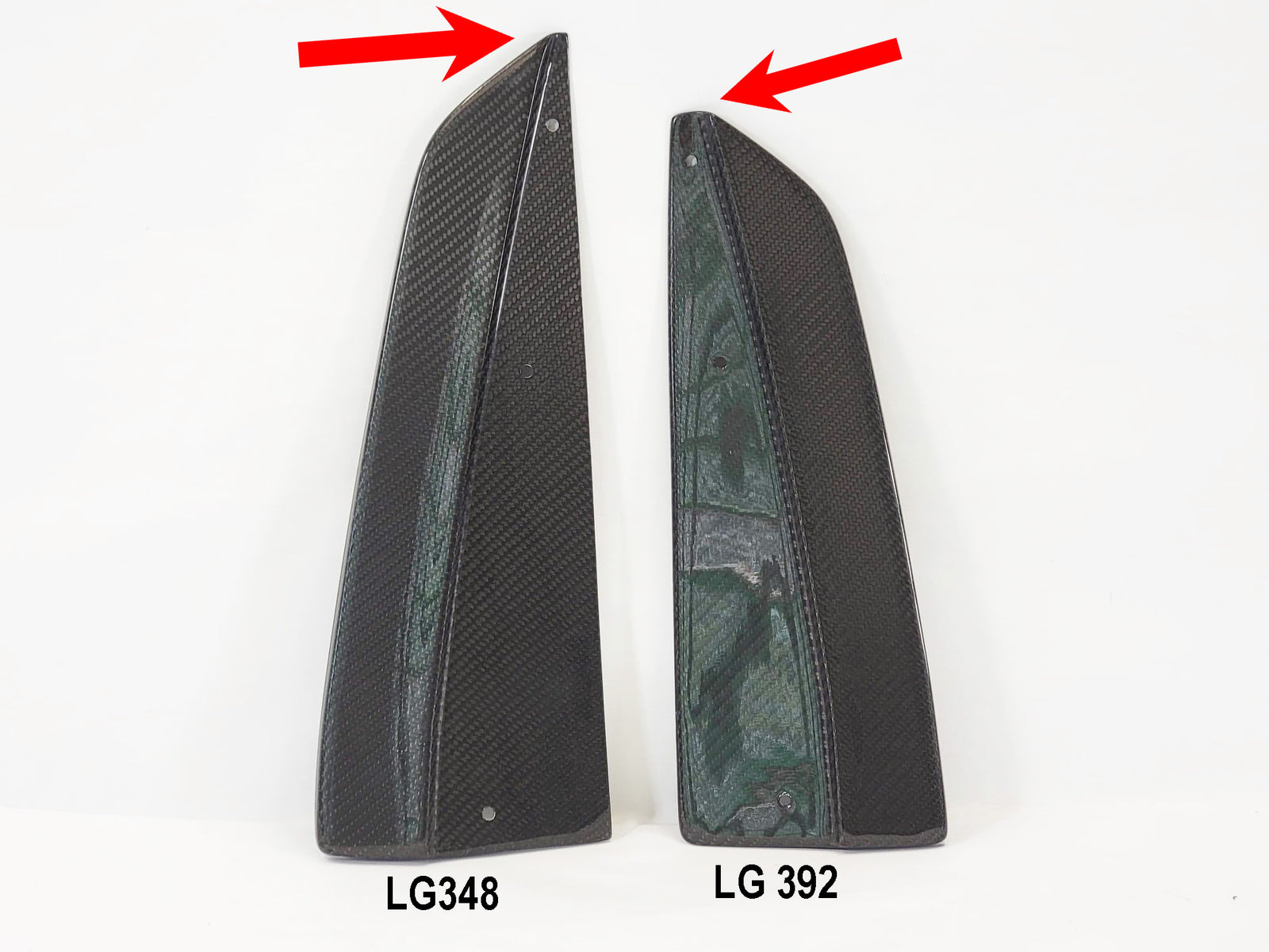 2015-2017 S550 Mustang Carbon Fiber LG348 Rear Diffuser Splitters - view 4