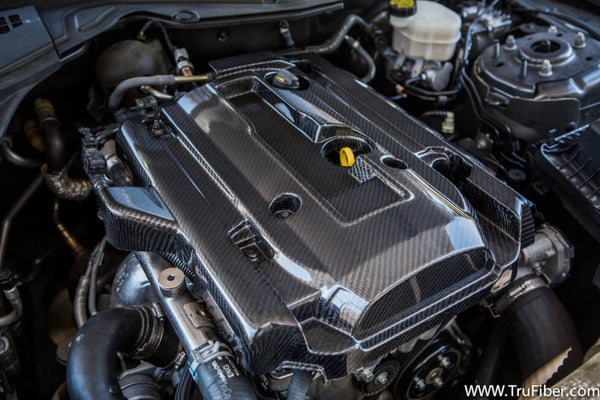 2015-2017 S550 Mustang Ecoboost Carbon Fiber LG263 Engine Cover - view 2