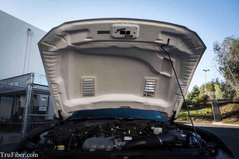 2015-2017 S550 Mustang Fiberglass A53 Ram Air Hood - view 4