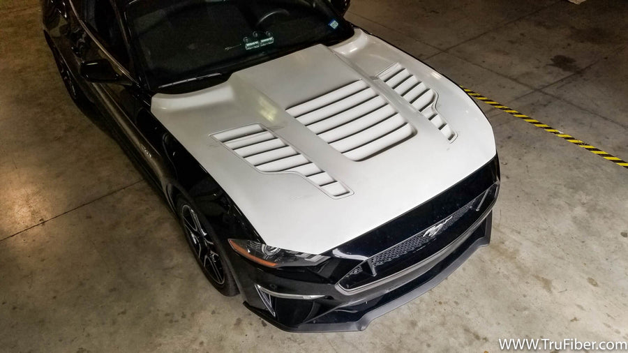 2015-2017 S550 Mustang Fiberglass A88 Heat Extractor Hood - view 5