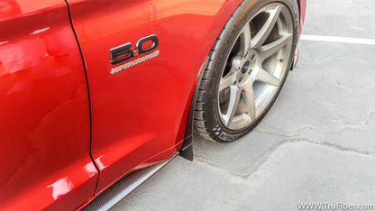2015-2018 S550 Mustang Carbon Fiber LG310 Splash Guards (Front) - view 3