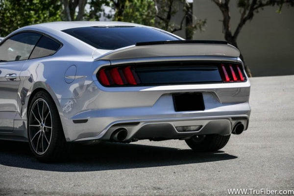 2015-2018 S550 Mustang Fiberglass DCA57 Rear Spoiler w/ Fiberglass Gurney Flap - view 2