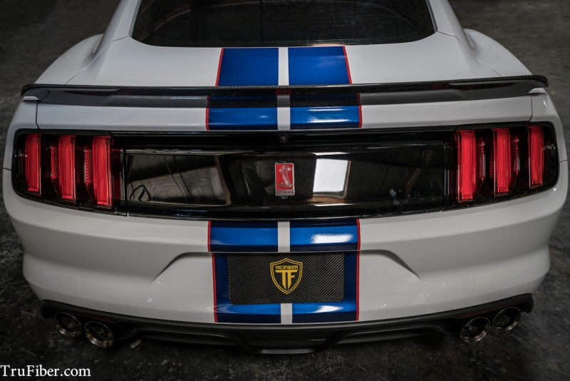2015-2018 S550 Mustang GT350 Carbon Fiber DCA60 Rear Spoiler - view 5