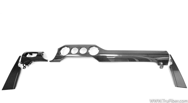 2015-2022 S550 Mustang Carbon Fiber LG250 Dual Gauge Dash Kit