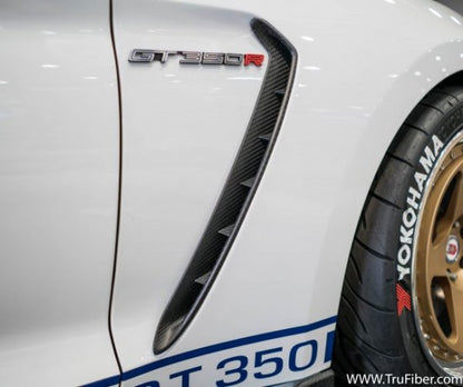 2015-2019 S550 Mustang GT350R Carbon Fiber LG287-AC Fender Vents
