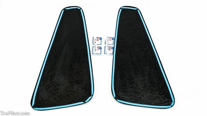 2015-2020 S550 Mustang Carbon Fiber LG332 Quarter Window Covers - view 2