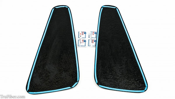 2015-2020 S550 Mustang Carbon Fiber LG332 Quarter Window Covers - view 2