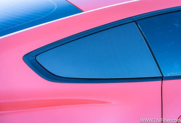 2015-2020 S550 Mustang Carbon Fiber LG332 Quarter Window Covers