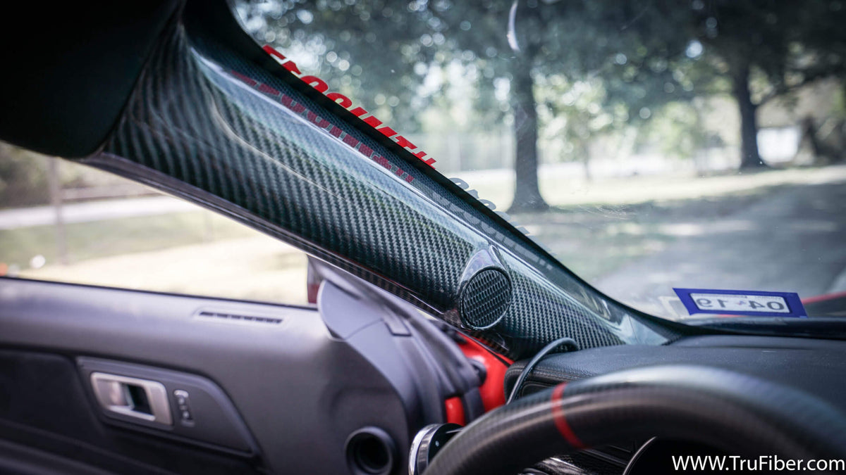 2015-2020 S550 Mustang Carbon Fiber LG428 A-Pillar (driver's side)