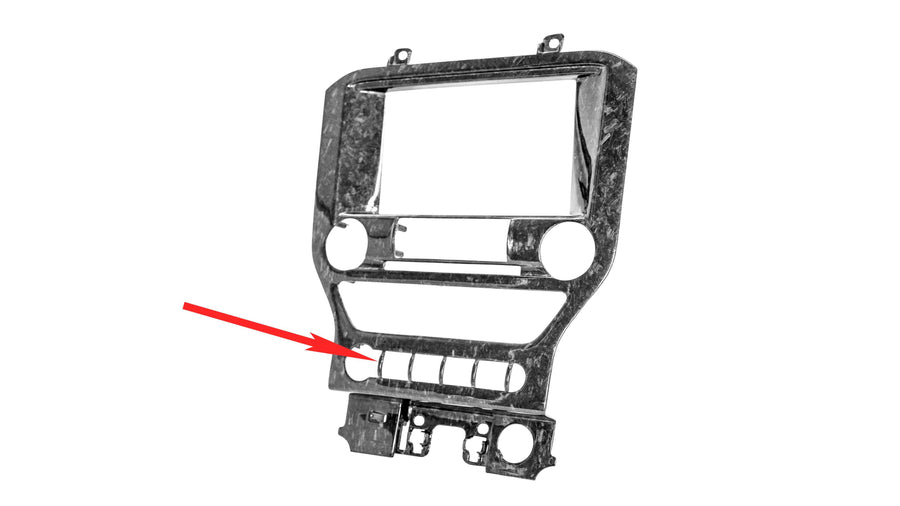 2015-2020 S550 Mustang Forged Carbon Fiber LG432 Radio Bezel (Navigation) - view 2