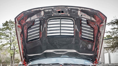 2015-2020 S550 Mustang GT350R Carbon Fiber A88KR-AC Heat Extractor Hood - view 3