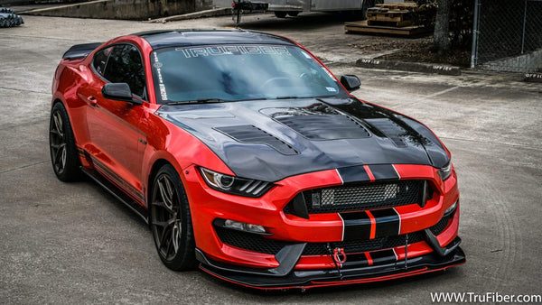 2015-2020 S550 Mustang GT350R Carbon Fiber A88KR-AC Heat Extractor Hood
