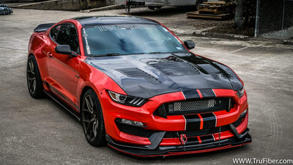 2015-2020 S550 Mustang GT350R Carbon Fiber A88KR-AC Heat Extractor Hood