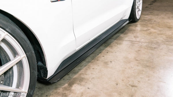 2015-2021 S550 Mustang Carbon Fiber LG347 Side Skirt Splitters - view 2