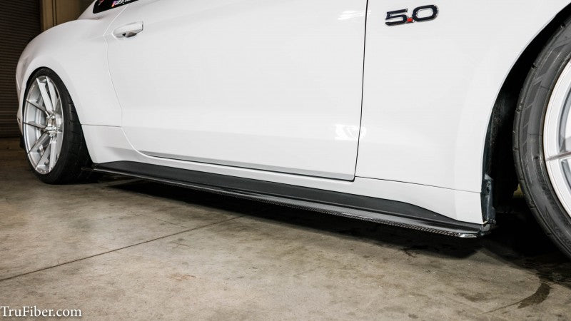 2015-2021 S550 Mustang Carbon Fiber LG347 Side Skirt Splitters - view 3