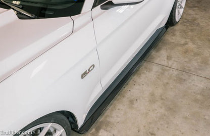 2015-2021 S550 Mustang Carbon Fiber LG347 Side Skirt Splitters
