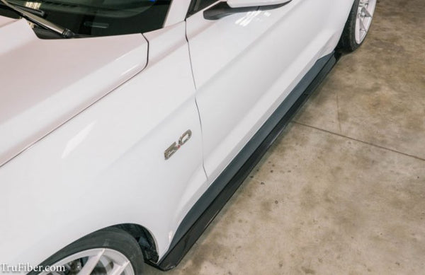 2015-2021 S550 Mustang Carbon Fiber LG347 Side Skirt Splitters