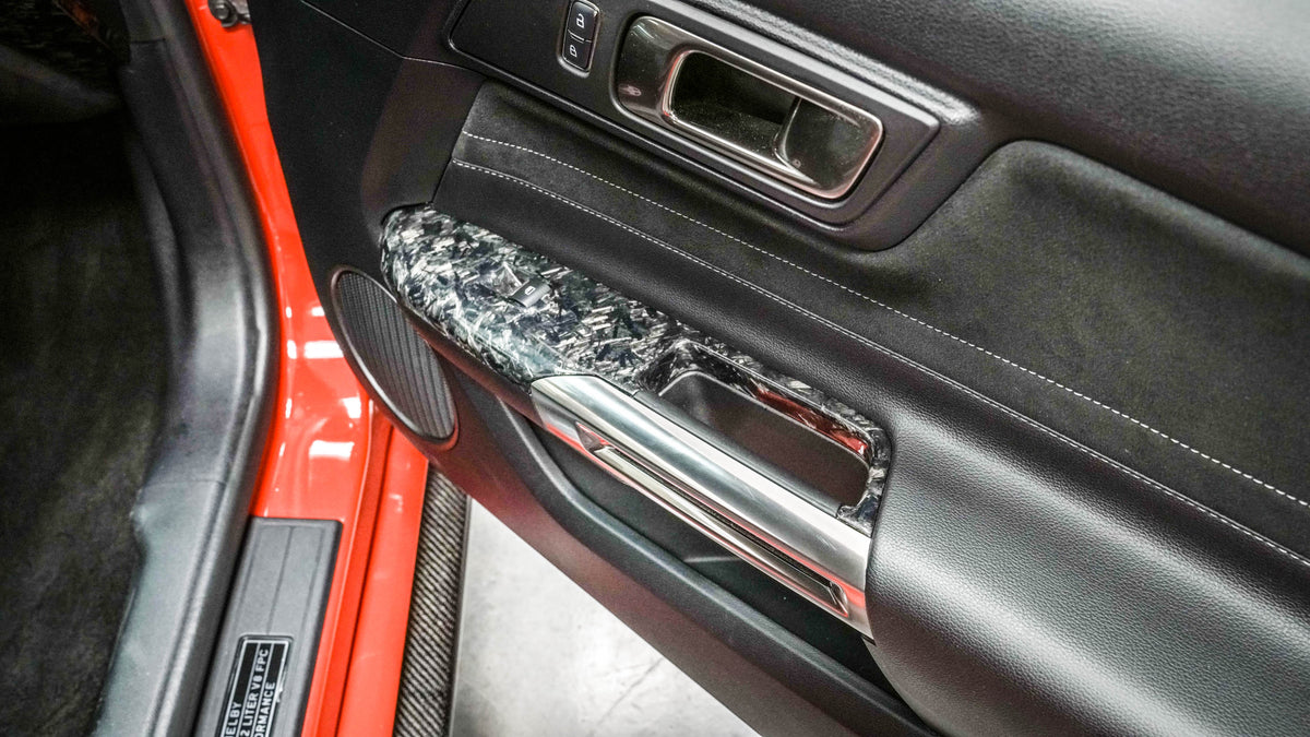 2015-2021 S550 Mustang Forged Carbon Fiber LG240 Window Switch Bezels - view 2