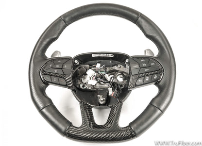 2015-2022 Mopar Carbon Fiber LG492 Steering Wheel Trim Inserts - view 2