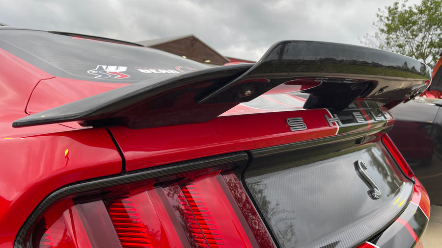 2015-2022 S550 Mustang GT500 Forged Carbon Fiber DCA71 Spoiler - view 4