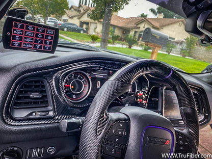 2015-2023 Challenger Carbon Fiber LG464 Instrumental Cluster Bezel - view 2