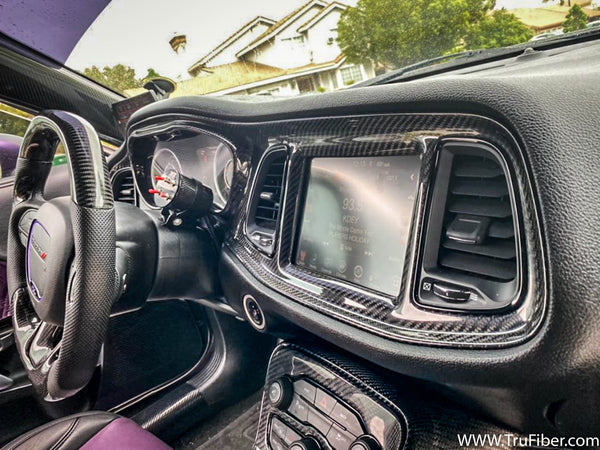 2015-2023 Challenger Carbon Fiber LG464 Instrumental Cluster Bezel