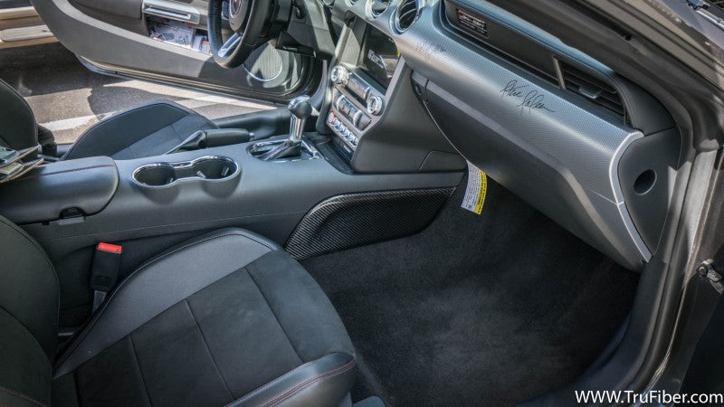2015-2024 S550 S650 Mustang Carbon Fiber LG321 Center Console Side Panels - view 3