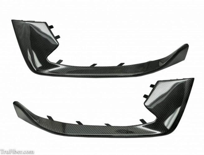 2016-2017 S550 Mustang GT350R Carbon Fiber LG298-AC Front Bumper Lower Inserts