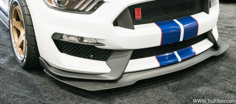 2016-2017 S550 Mustang GT350R Carbon Fiber LG299-AC Front Bumper Upper Grille Inserts - view 2