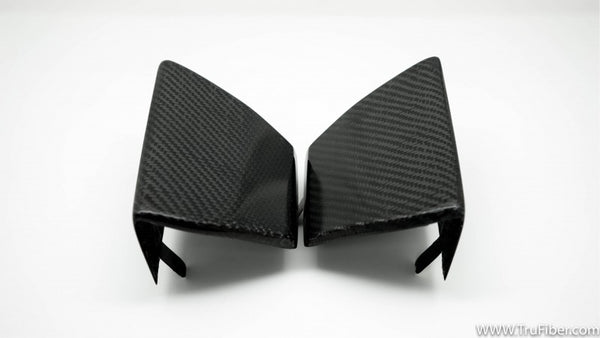 2016-2017 S550 Mustang GT350R Carbon Fiber LG299-AC Front Bumper Upper Grille Inserts